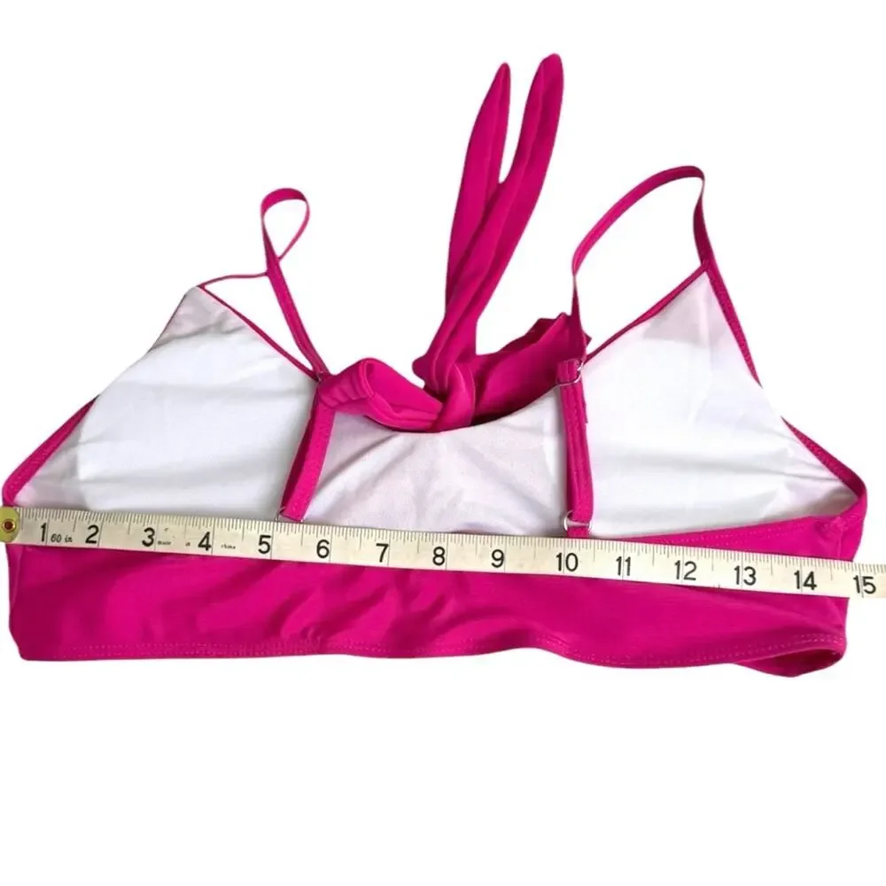 Magenta Bikini Vibrant 2 Pc High Cut Bikini Size Medium